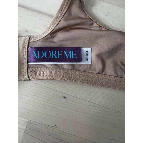 Adore Me Unlined Underwire Full Coverage Bra Size 40DD Beige Floral Print - Picture 8 of 11